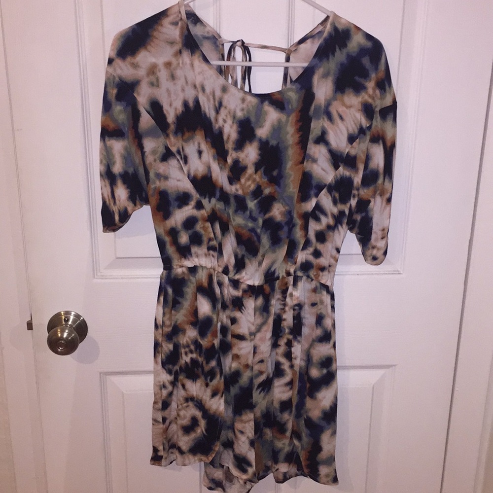 BCBG Tie dye comfy romper